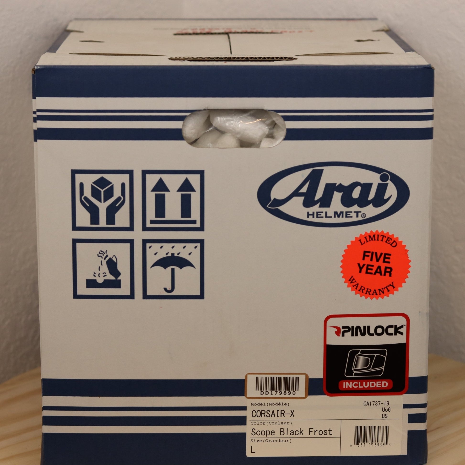 Arai Corsair - X Scope Black Frost Motorcycle Helmet - TheHelmetHub
