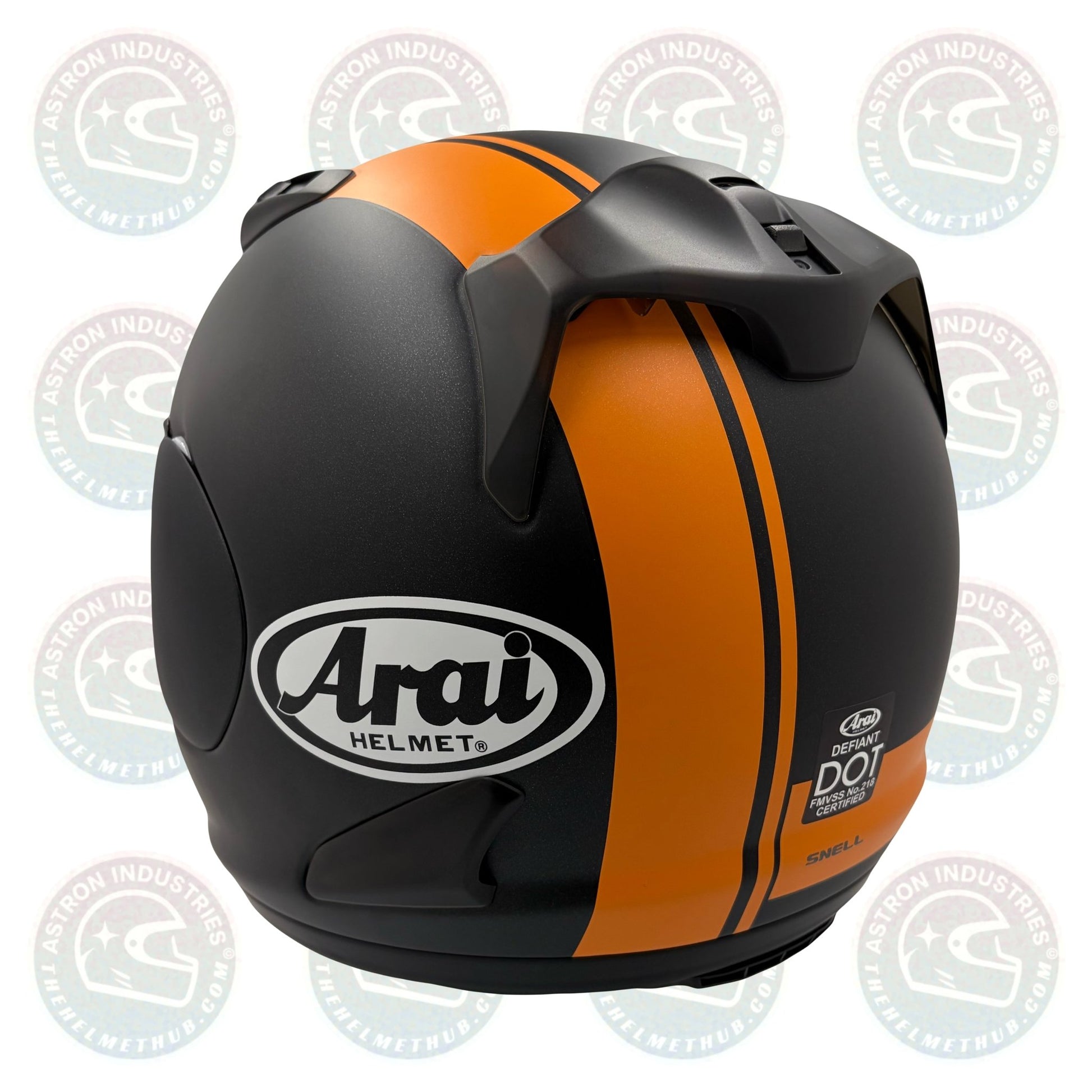 Arai Defiant Base Orange Motorcycle Helmet - TheHelmetHub