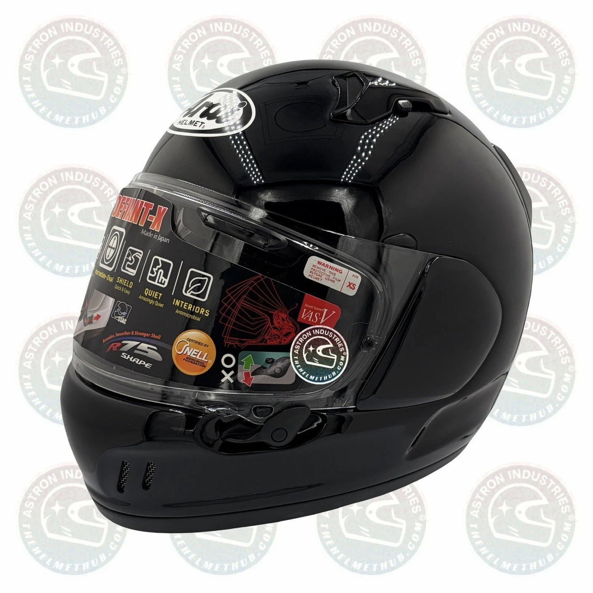 Arai Defiant-X Black Motorcycle Helmet - TheHelmetHub