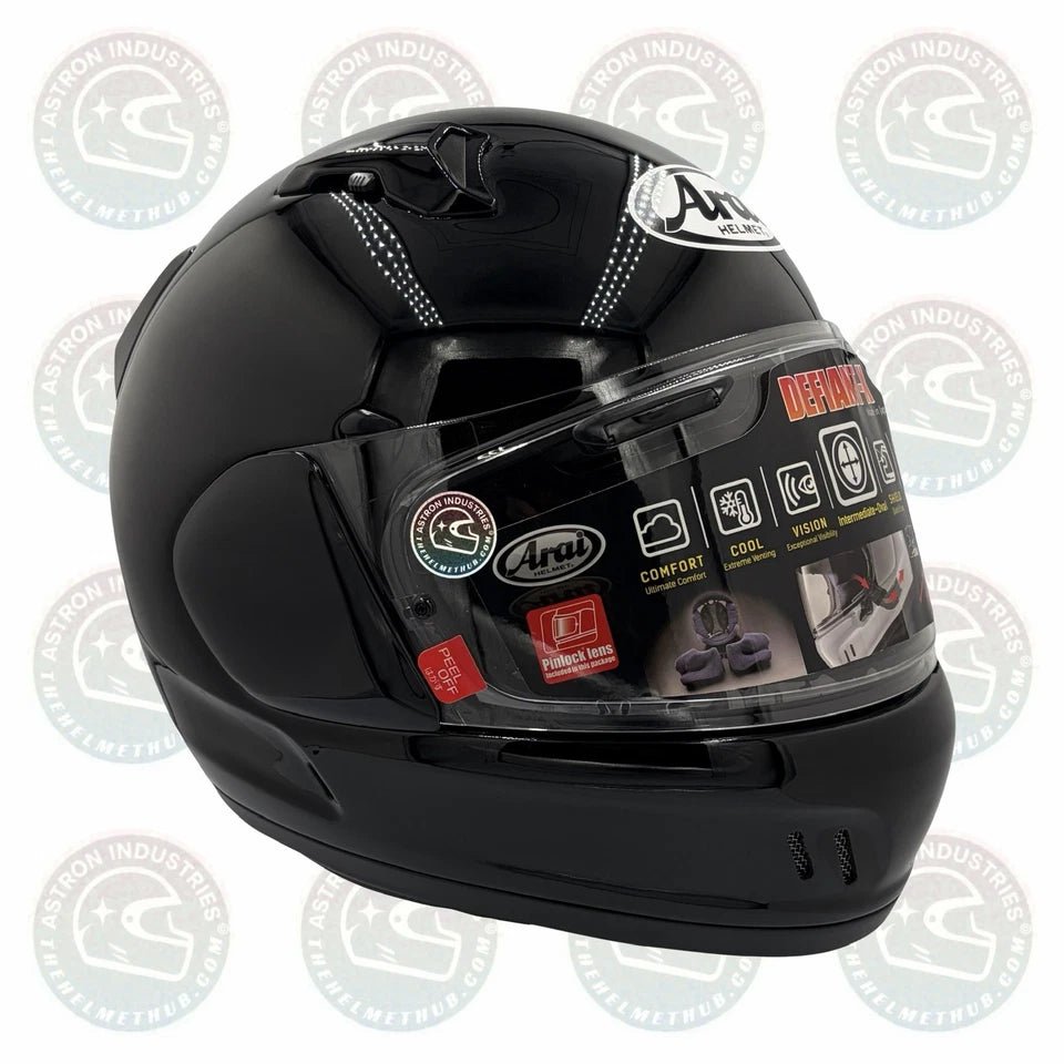 Arai Defiant-X Black Motorcycle Helmet - TheHelmetHub