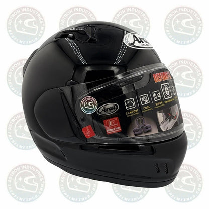 Arai Defiant-X Black Motorcycle Helmet - TheHelmetHub
