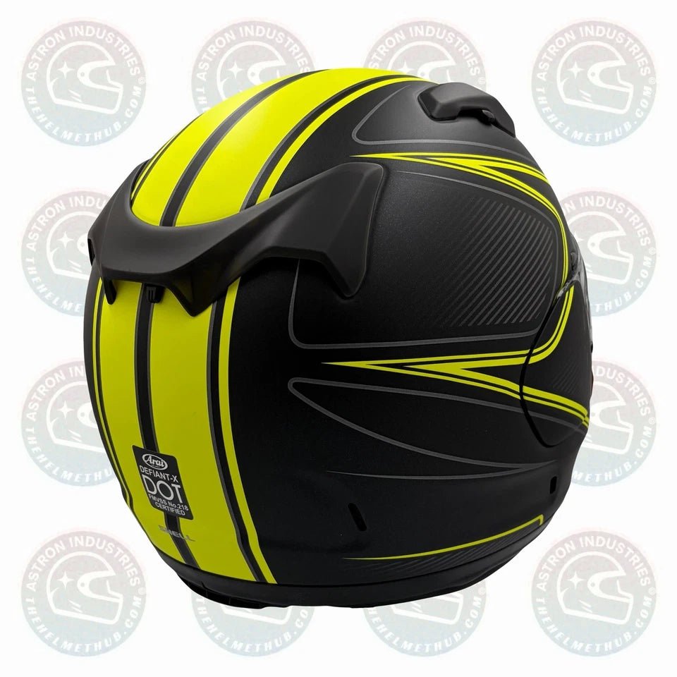 Arai Defiant - X Diablo Yellow Factory Defect Motorcycle Helmet - TheHelmetHub