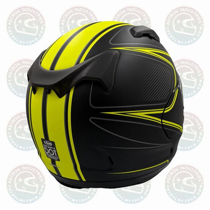Arai Defiant - X Diablo Yellow Factory Defect Motorcycle Helmet - TheHelmetHub