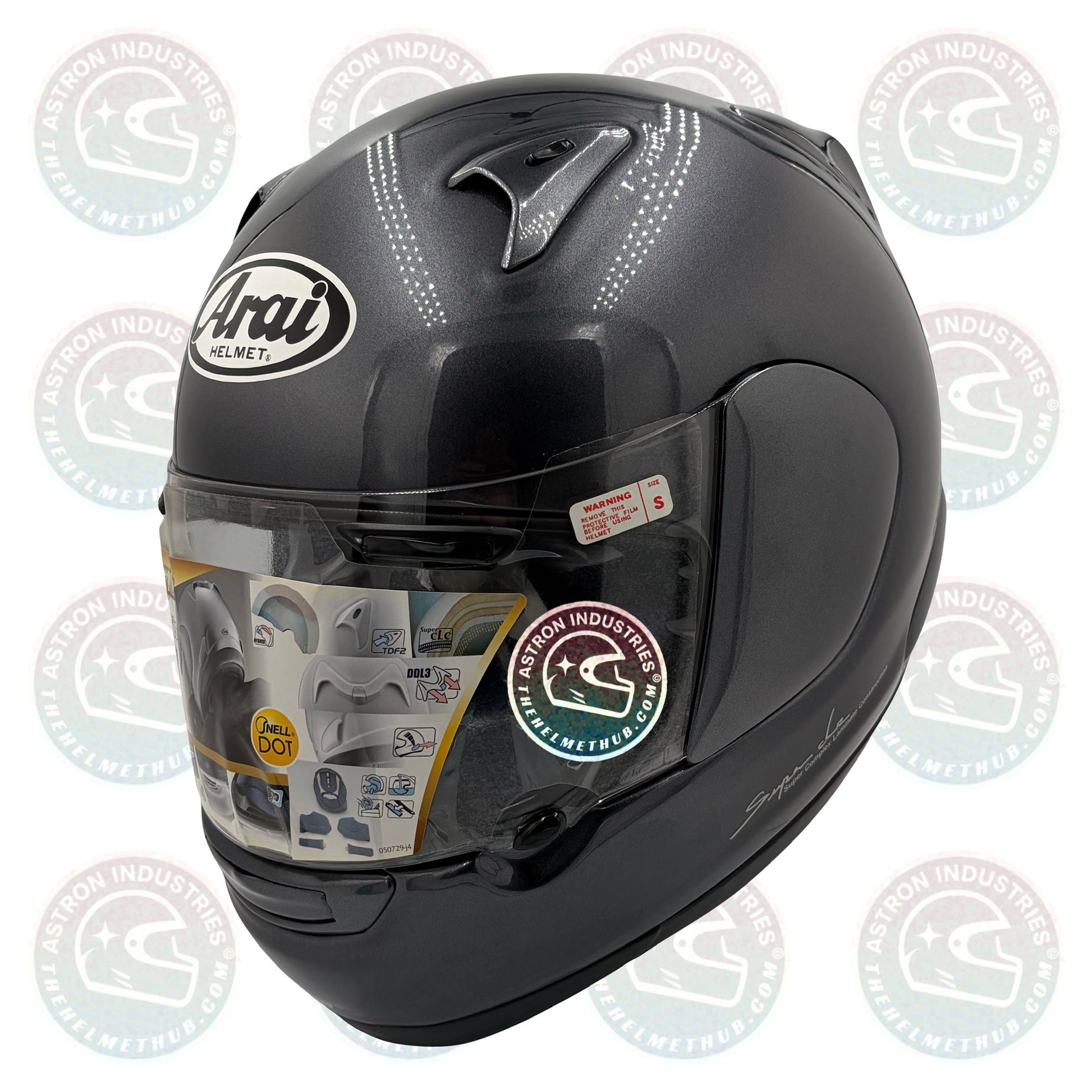 Arai Profile Aluminum Grey Motorcycle Helmet - TheHelmetHub