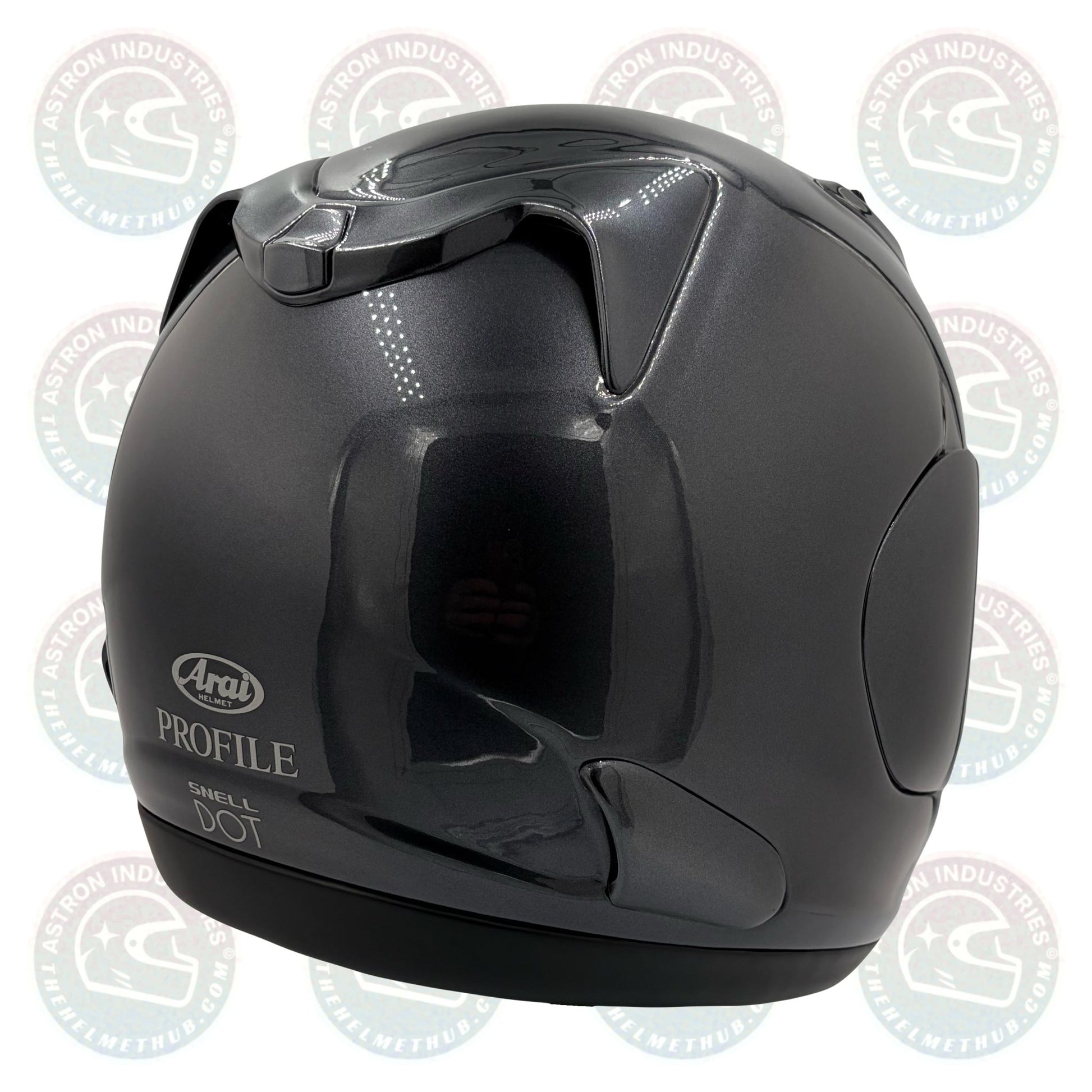 Arai Profile Aluminum Grey Motorcycle Helmet - TheHelmetHub