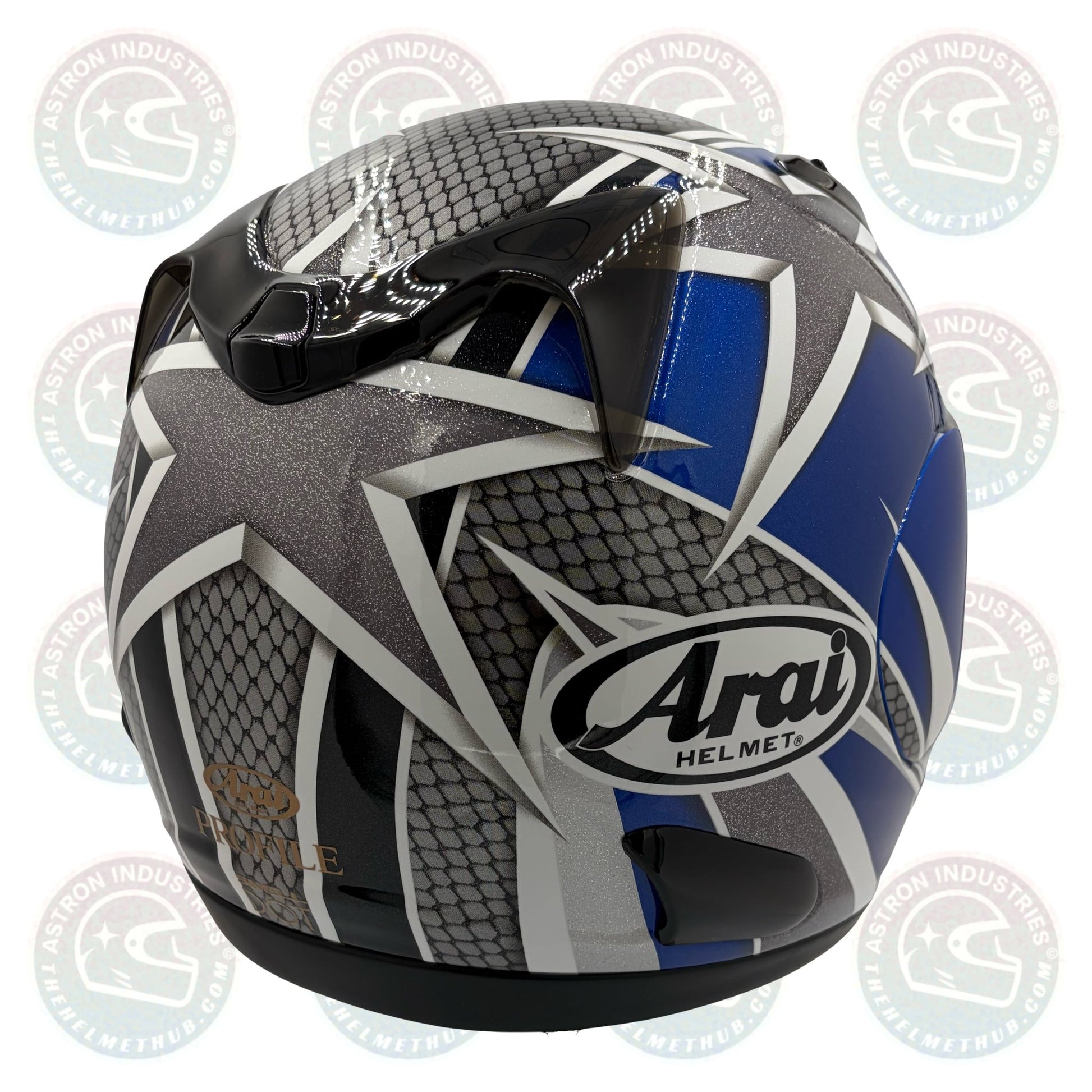 Arai Profile Freedom Blue Motorcycle Helmet - TheHelmetHub