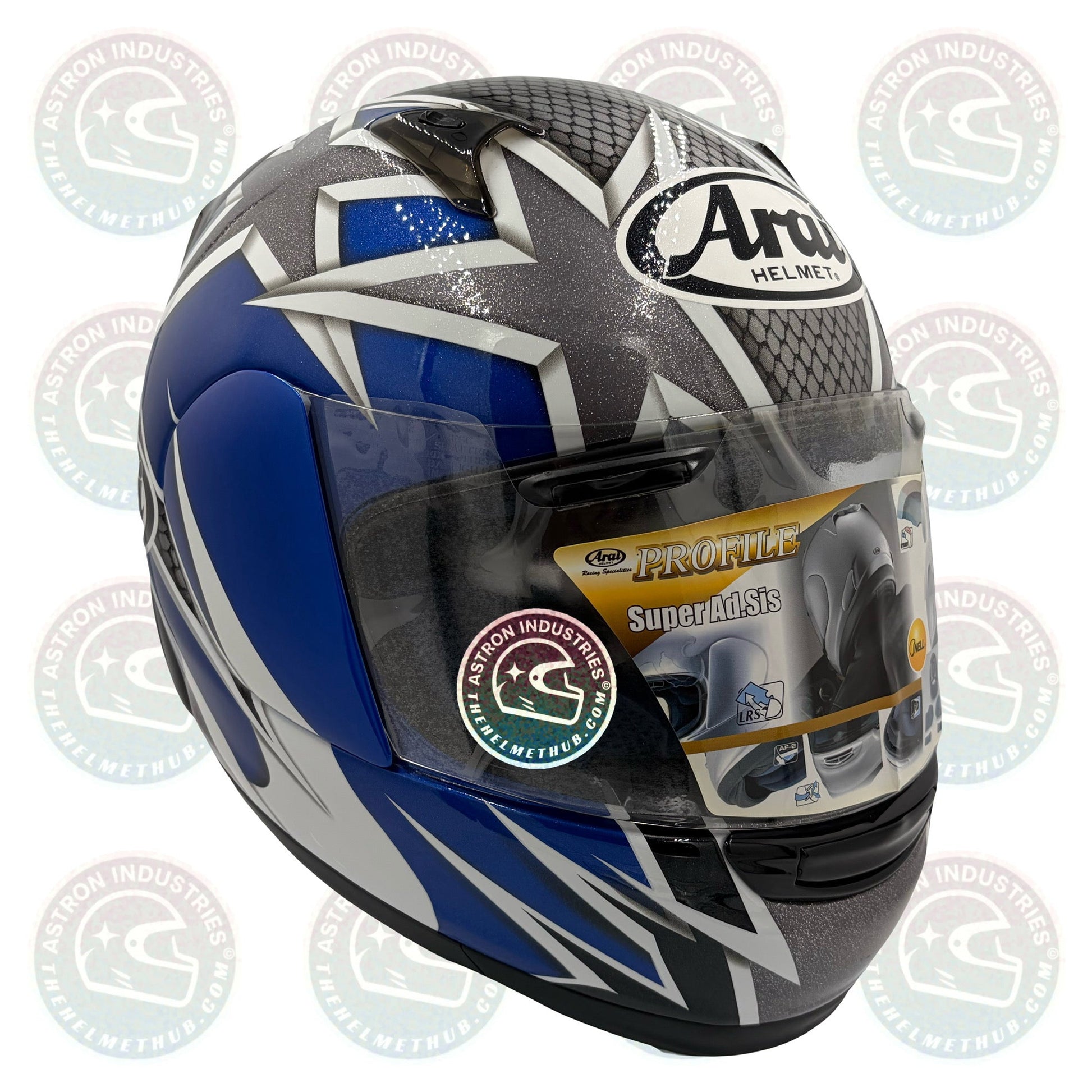 Arai Profile Freedom Blue Motorcycle Helmet - TheHelmetHub