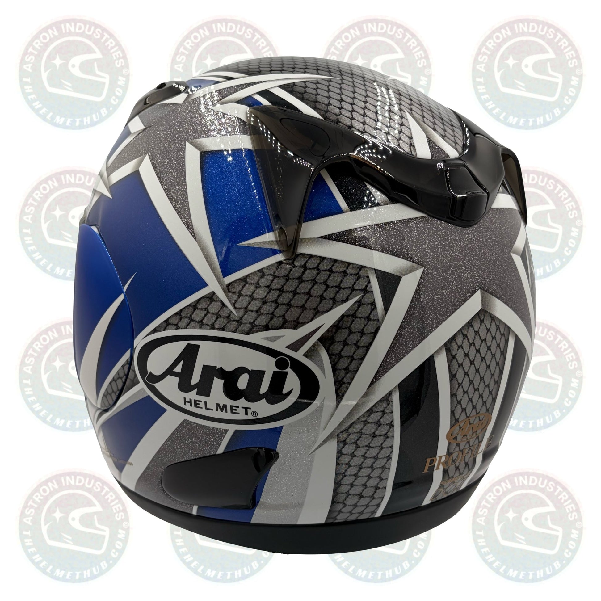 Arai Profile Freedom Blue Motorcycle Helmet - TheHelmetHub