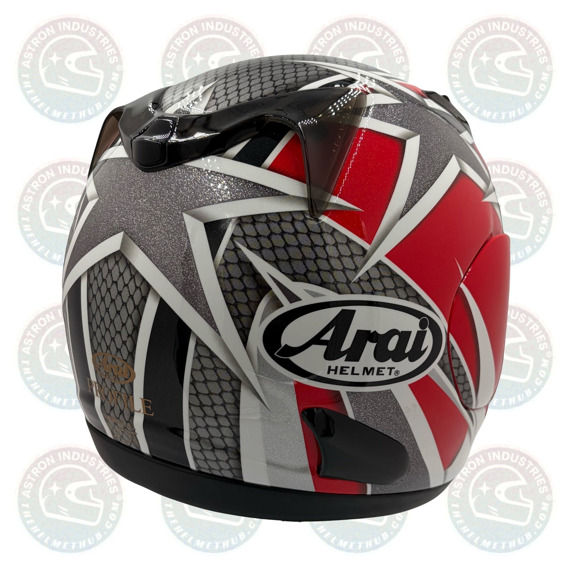 Arai Profile Freedom Red Motorcycle Helmet - TheHelmetHub