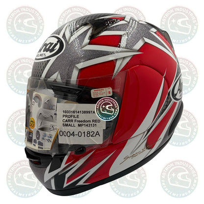 Arai Profile Freedom Red Motorcycle Helmet - TheHelmetHub