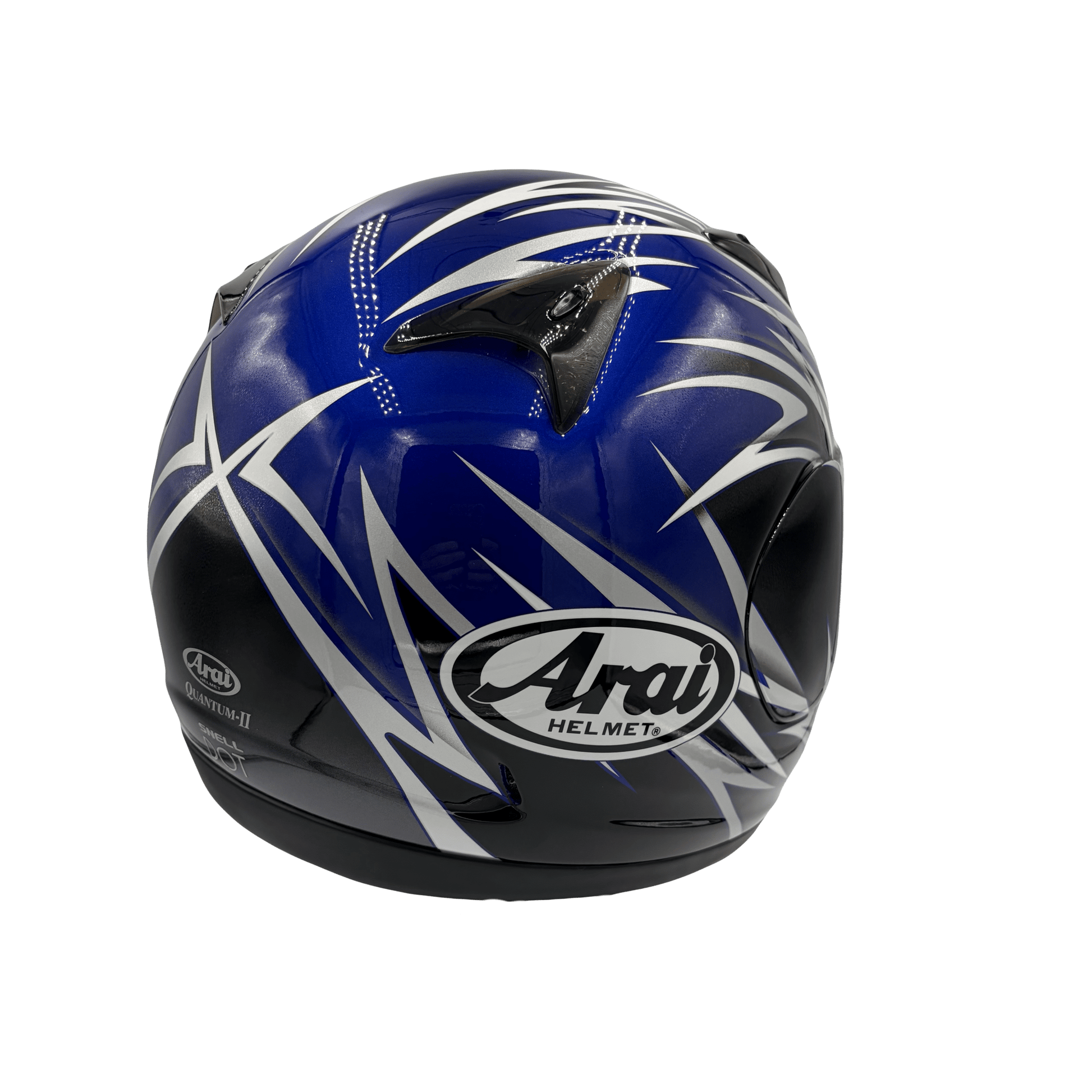 Arai Quantum 2 Stellar Black & Blue Motorcycle Helmet - TheHelmetHub