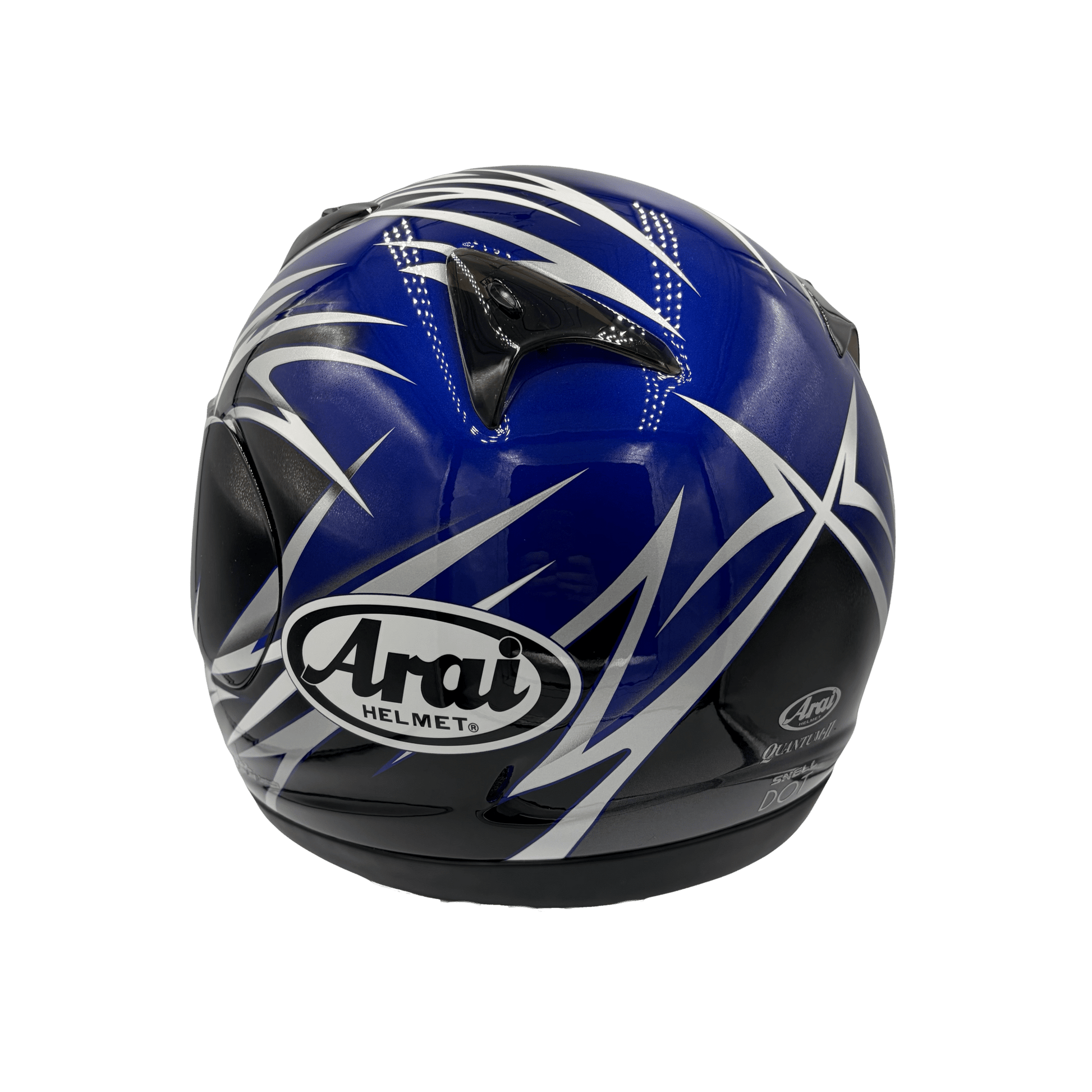 Arai Quantum 2 Stellar Black & Blue Motorcycle Helmet - TheHelmetHub