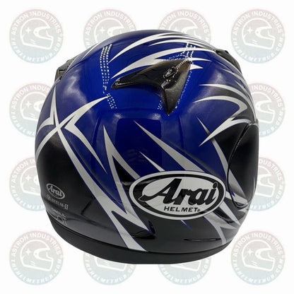 Arai Quantum 2 Stellar Black & Blue Motorcycle Helmet - TheHelmetHub