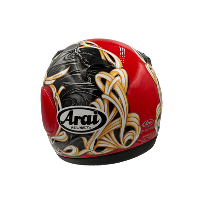 Arai Quantum 2 Swirl Red Motorcycle Helmet - TheHelmetHub