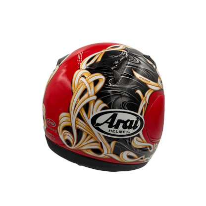 Arai Quantum 2 Swirl Red Motorcycle Helmet - TheHelmetHub