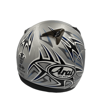 Arai Quantum 2 Tattoo Silver Motorcycle Helmet - TheHelmetHub