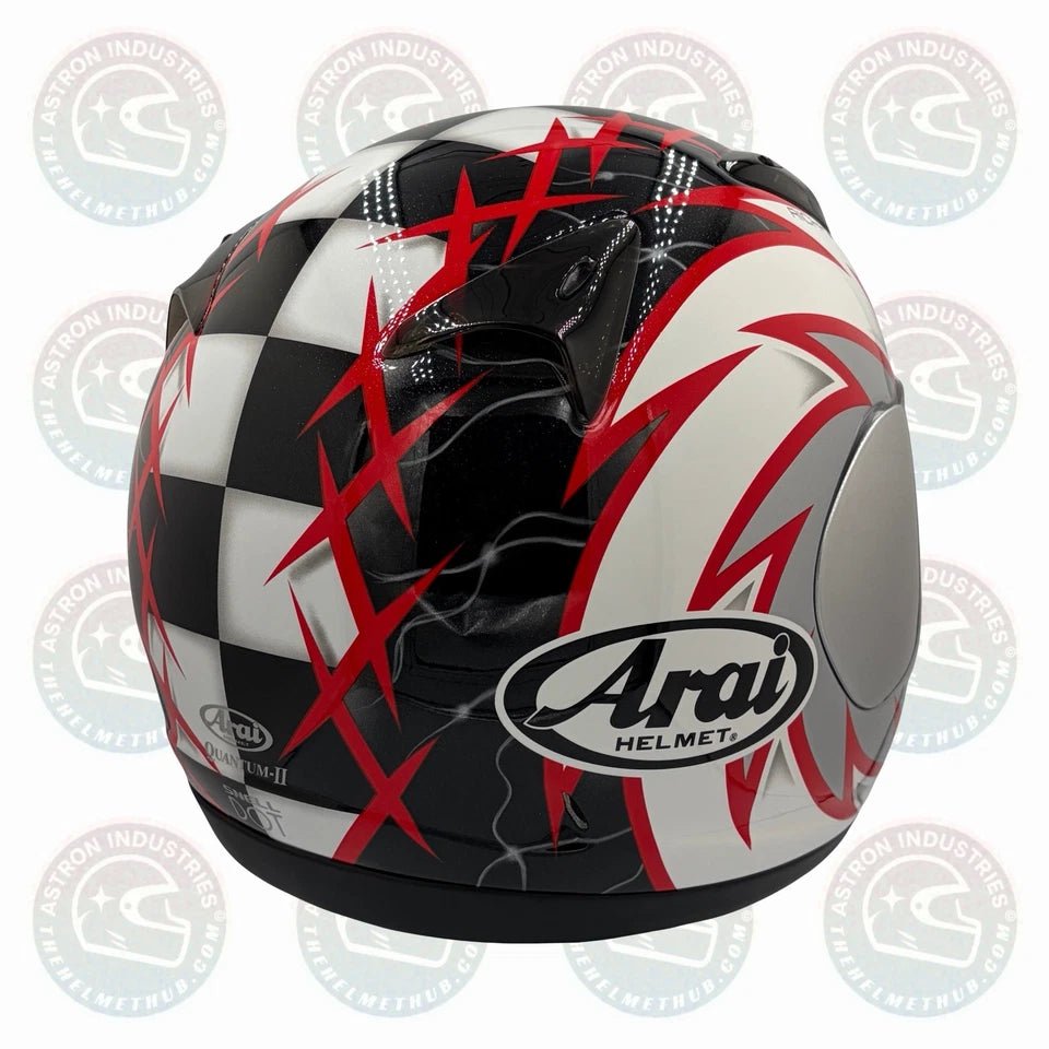 Arai Quantum 2 Voltage Red Motorcycle Helmet - TheHelmetHub