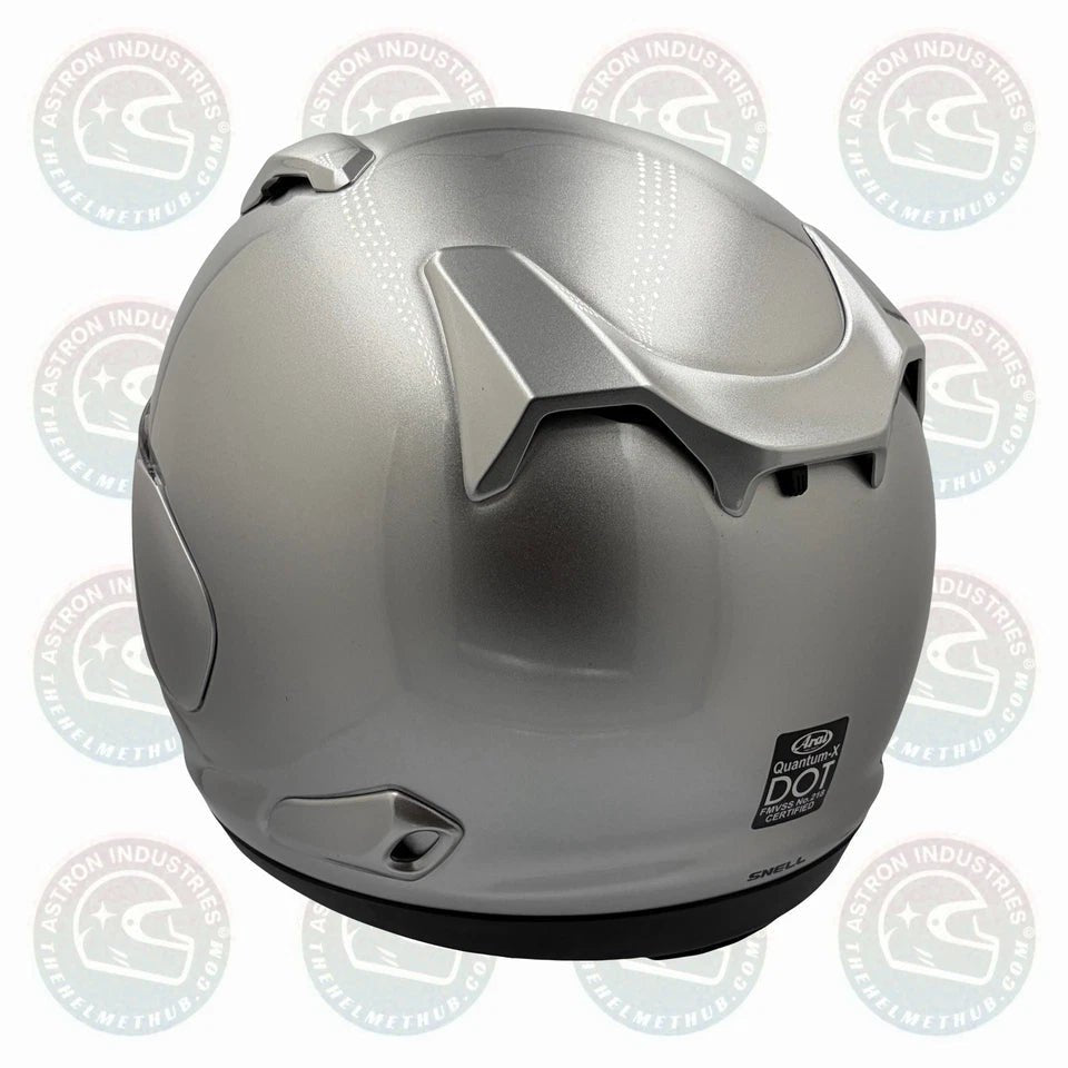 Arai Quantum - X Aluminum Silver Motorcycle Helmet - TheHelmetHub