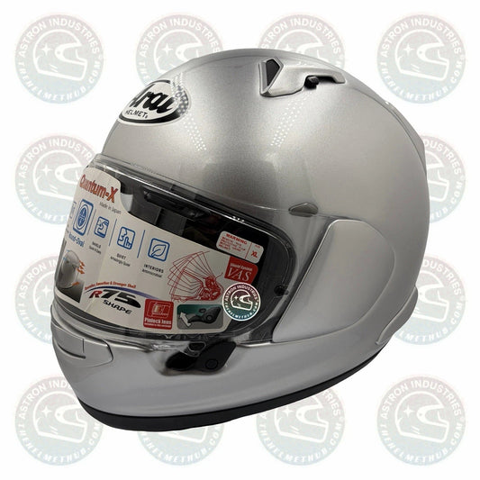Arai Quantum - X Aluminum Silver Motorcycle Helmet - TheHelmetHub