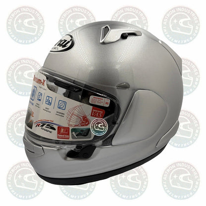 Arai Quantum - X Aluminum Silver Motorcycle Helmet - TheHelmetHub