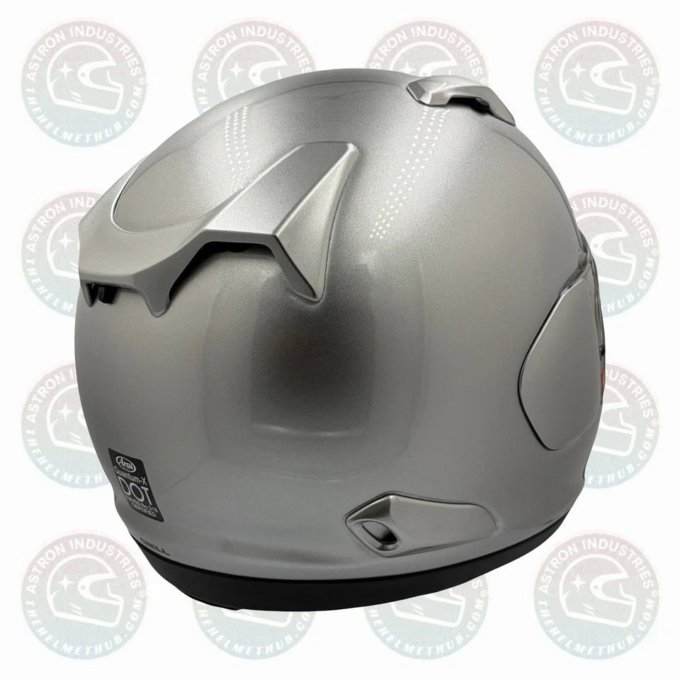 Arai Quantum - X Aluminum Silver Motorcycle Helmet - TheHelmetHub