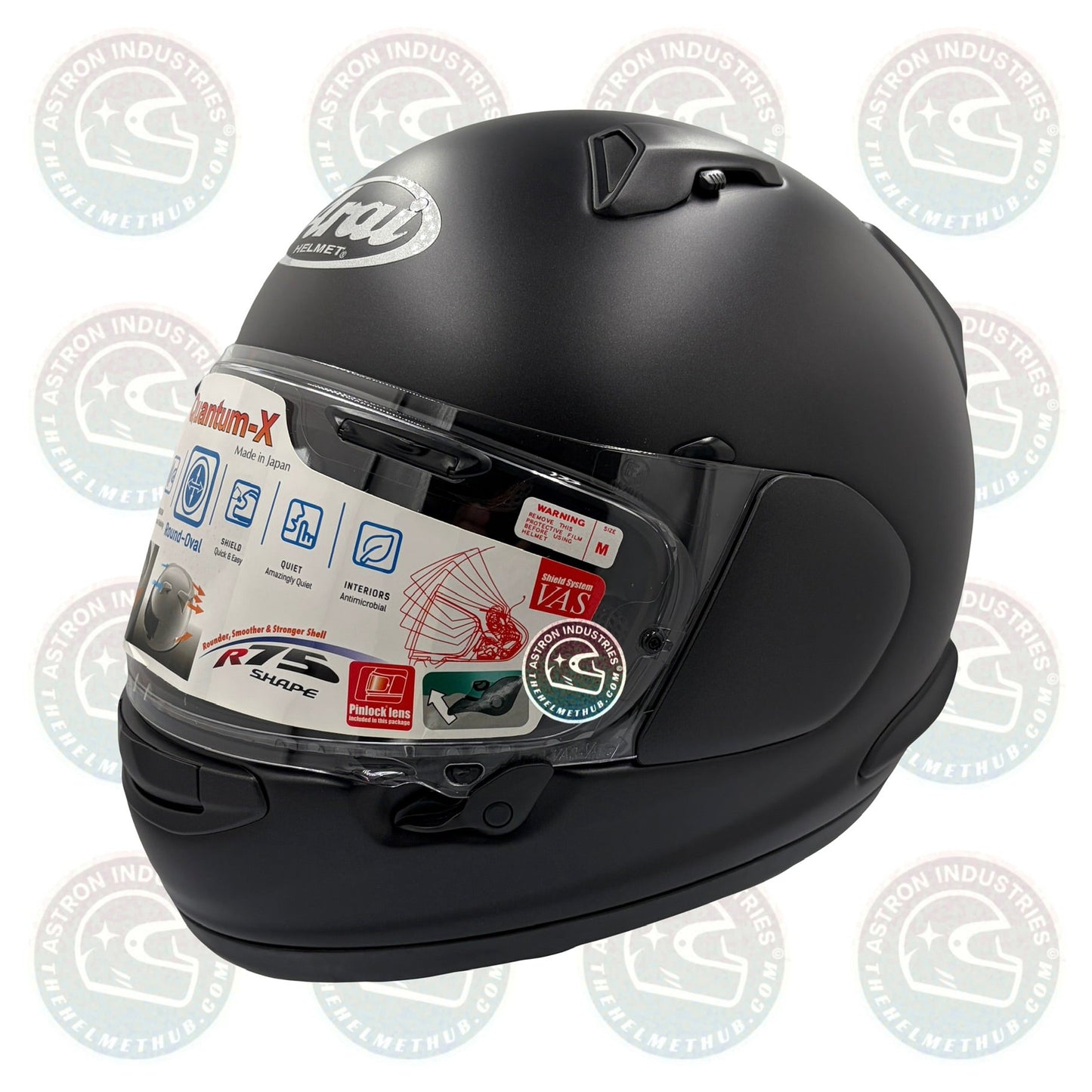 Arai Quantum - X Black - Frost Motorcycle Helmet - TheHelmetHub