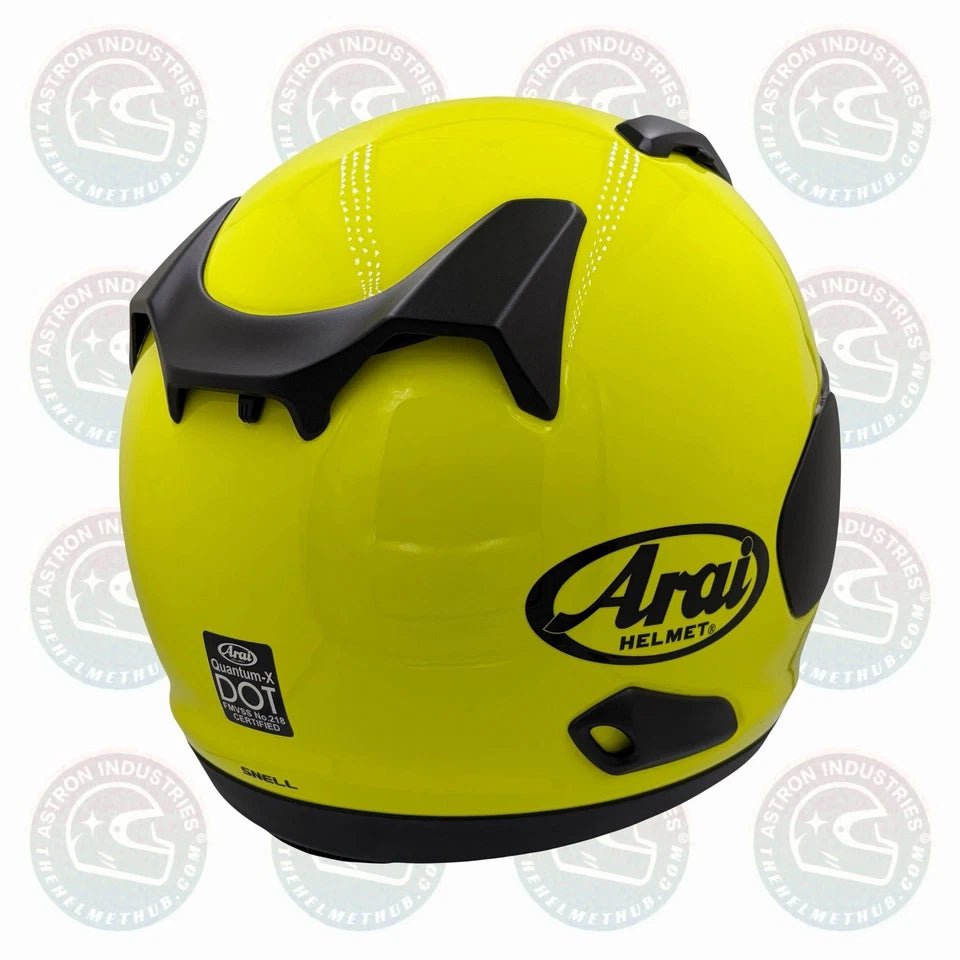 Arai Quantum - X Fluorescent Yellow Motorcycle Helmet - TheHelmetHub