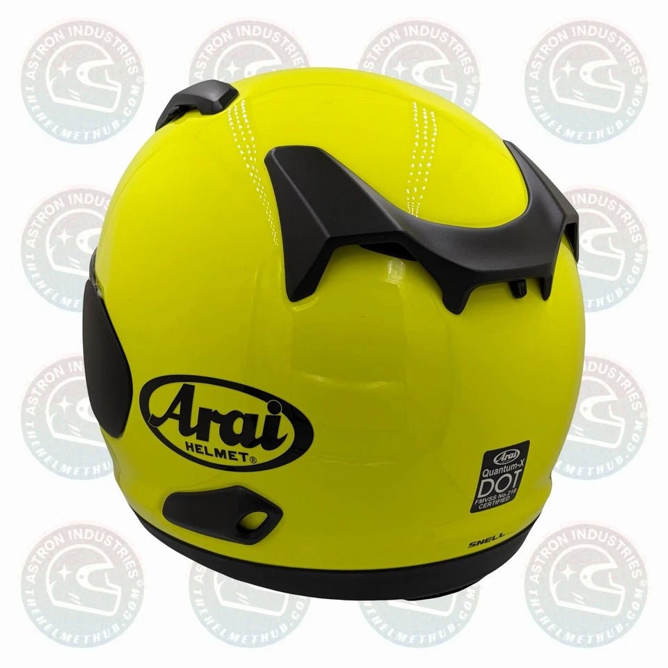 Arai Quantum - X Fluorescent Yellow Motorcycle Helmet - TheHelmetHub
