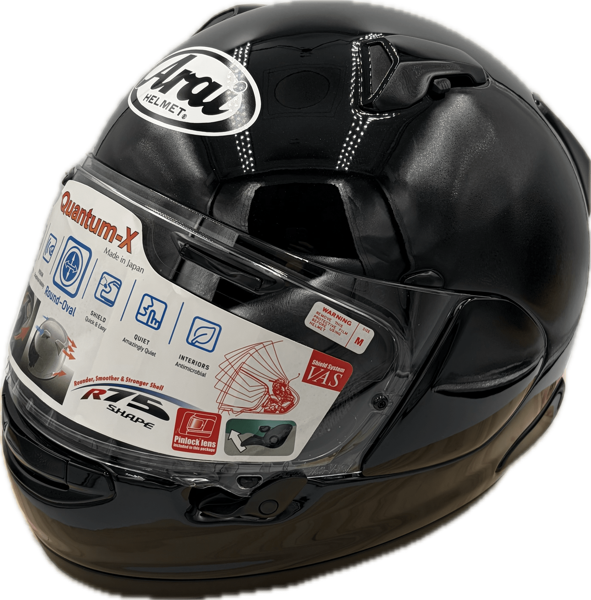 Arai Quantum - X Motorcylce Helmet Pearl Black Medium - Medium - QR Discount - TheHelmetHub