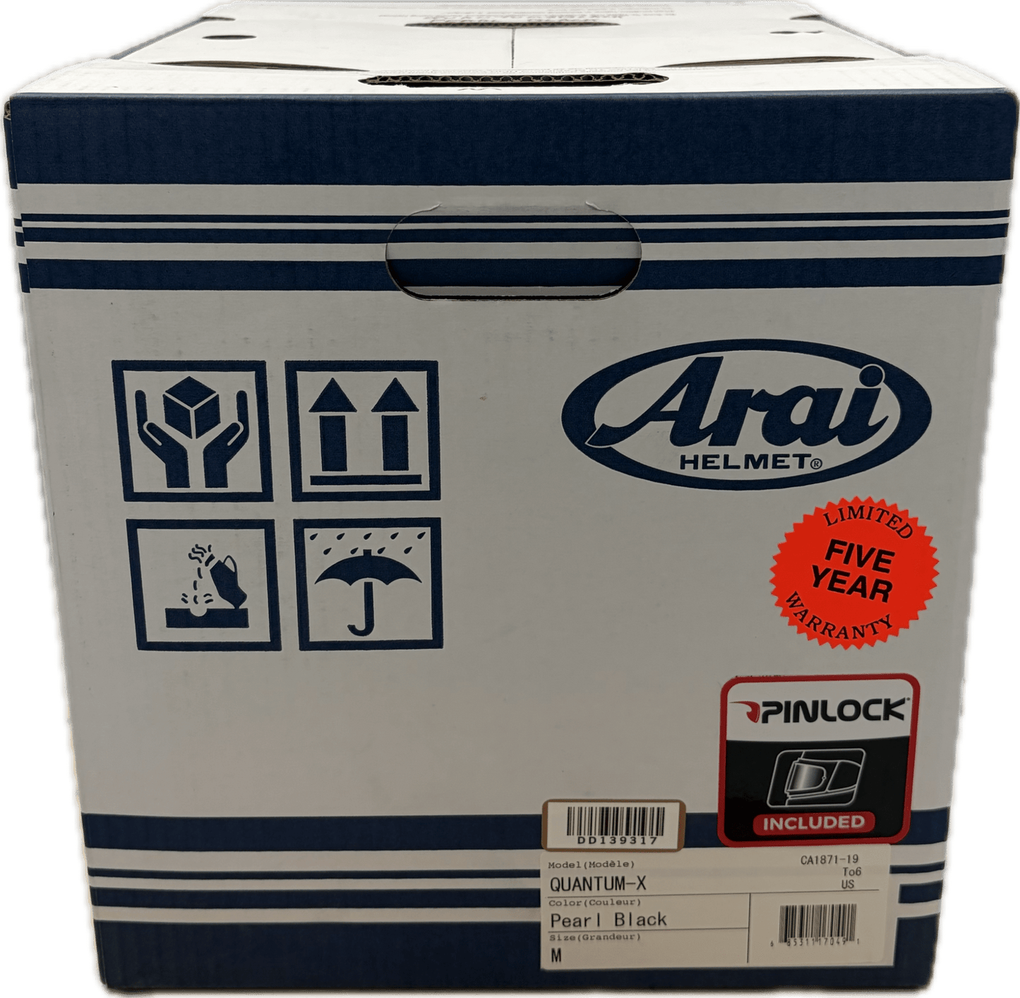 Arai Quantum - X Pearl Black Motorcycle Helmet - TheHelmetHub