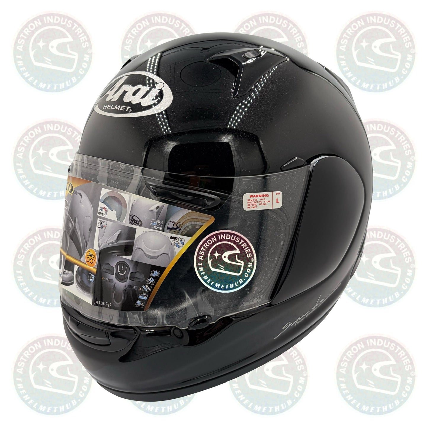Arai RX - Q Diamond Black Motorcycle Helmet - TheHelmetHub