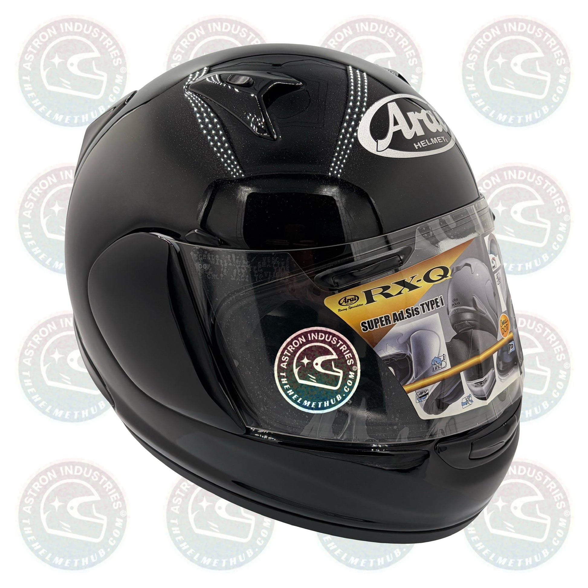 Arai RX - Q Diamond Black Motorcycle Helmet - TheHelmetHub