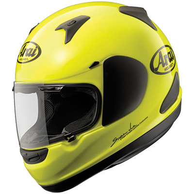 Arai RX-Q Fluorescent Yellow Motorcycle Helmet - TheHelmetHub