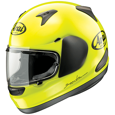 Arai Signet-Q Fluorescent Yellow Motorcycle Helmet - TheHelmetHub