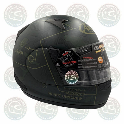 Arai Signet - Q Racer PRO Tour Tactical Green Frost w/ PRO SHADE - TheHelmetHub