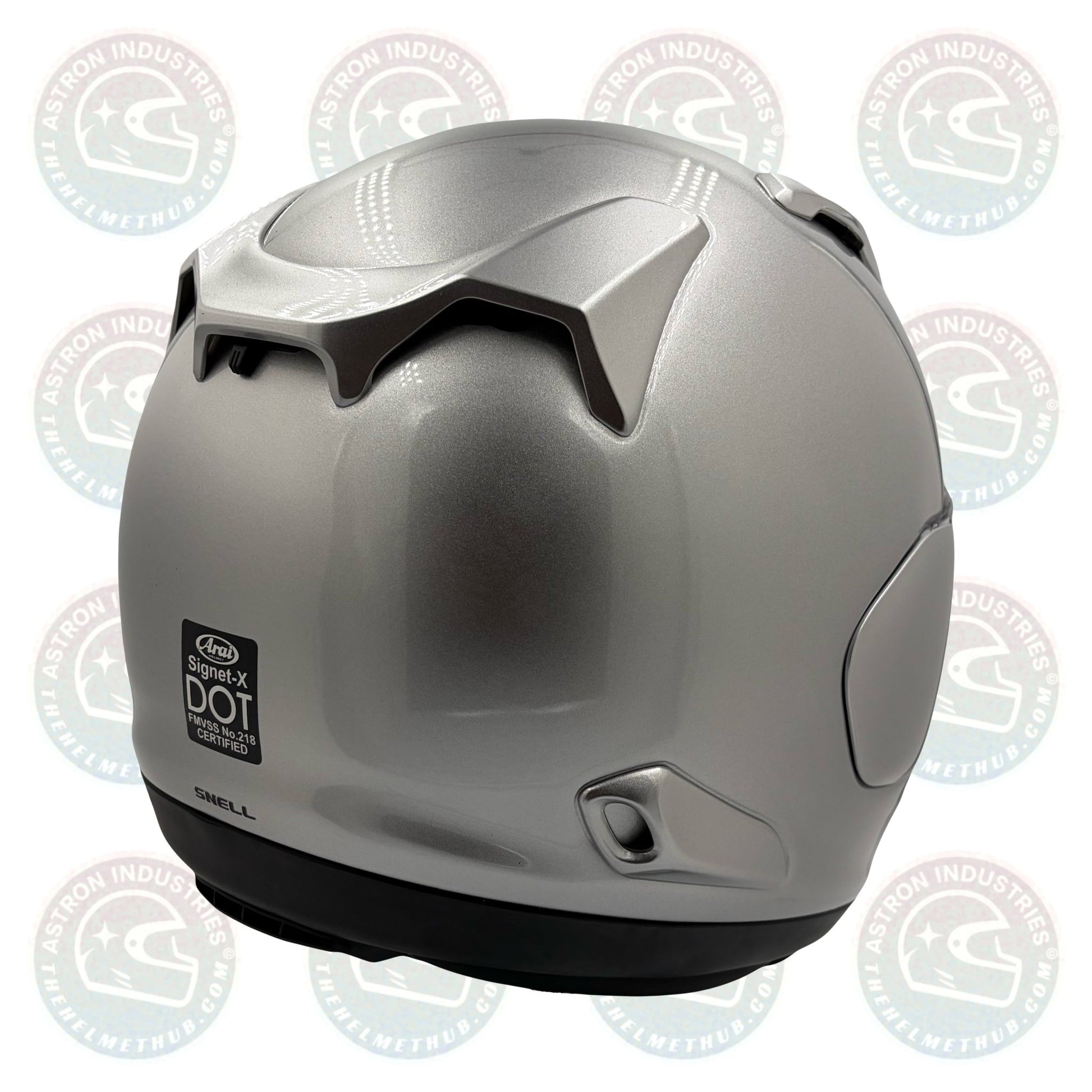 Arai Signet - X Aluminum Silver Motorcycle Helmet - TheHelmetHub