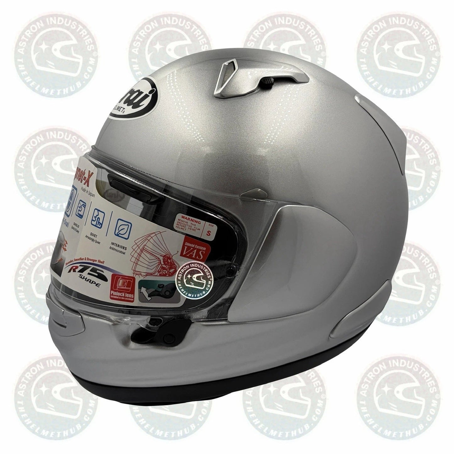Arai Signet-X Aluminum Silver Motorcycle Helmet - TheHelmetHub
