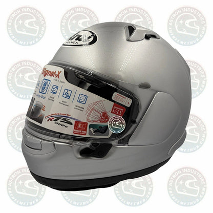 Arai Signet-X Aluminum Silver Motorcycle Helmet - TheHelmetHub