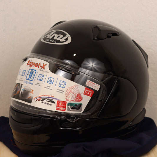 Arai Signet - X Diamond Black Motorcycle Helmet - TheHelmetHub