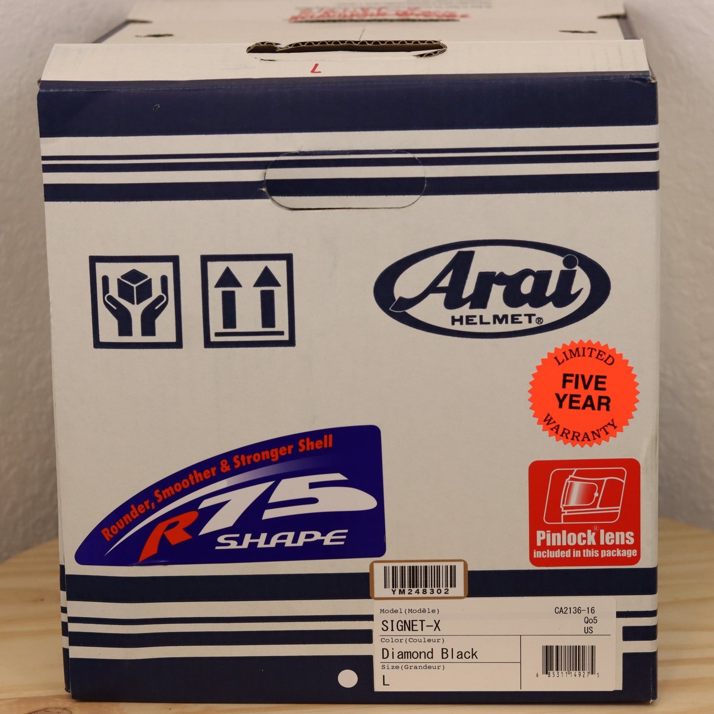 Arai Signet - X Diamond Black Motorcycle Helmet - TheHelmetHub