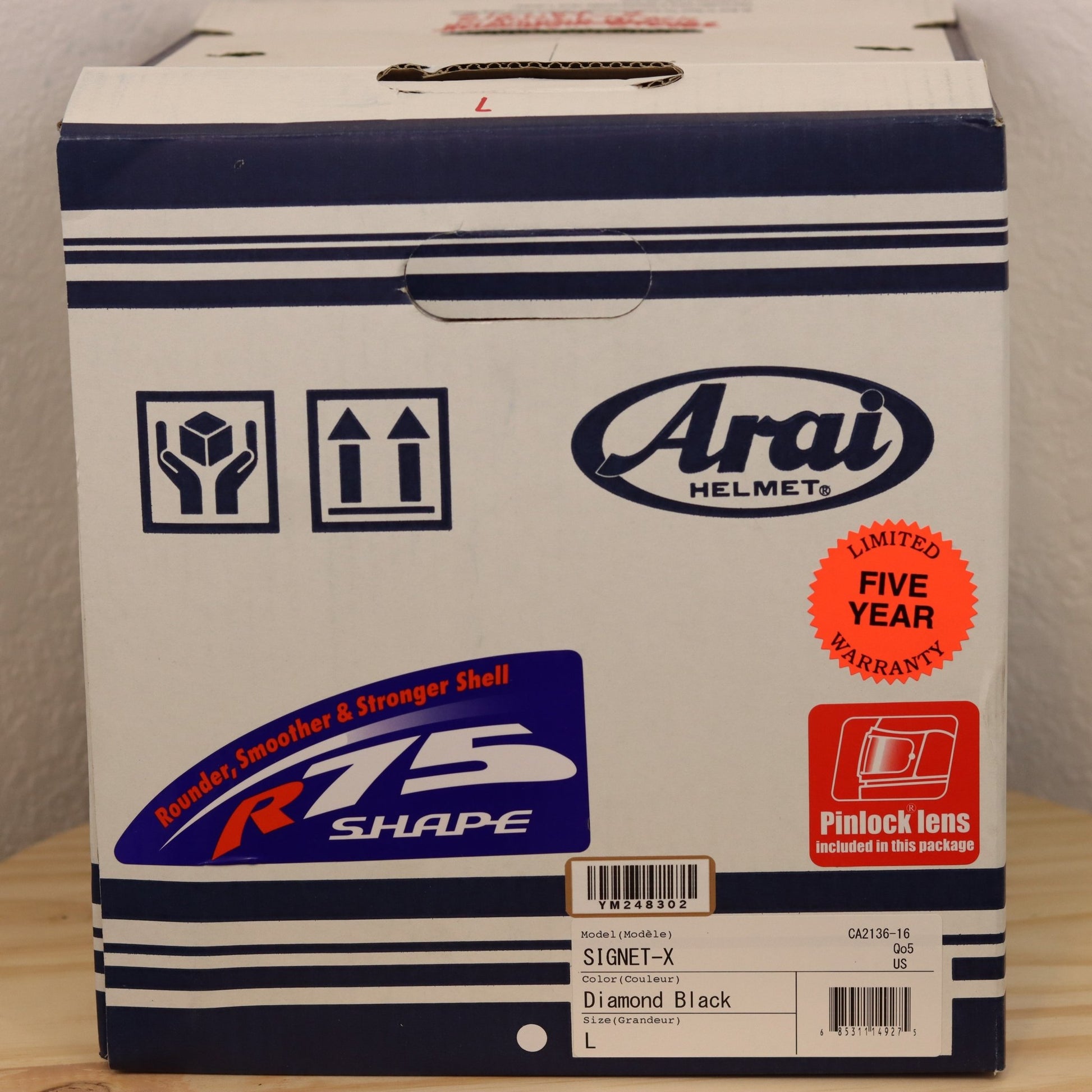 Arai Signet - X Diamond Black Motorcycle Helmet - TheHelmetHub