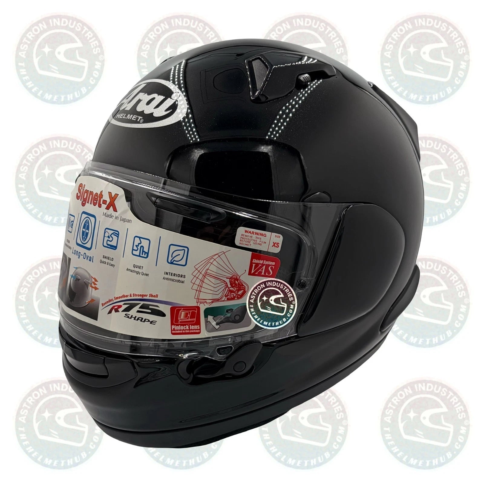 Arai Signet-X Diamond Black Motorcycle Helmet - TheHelmetHub