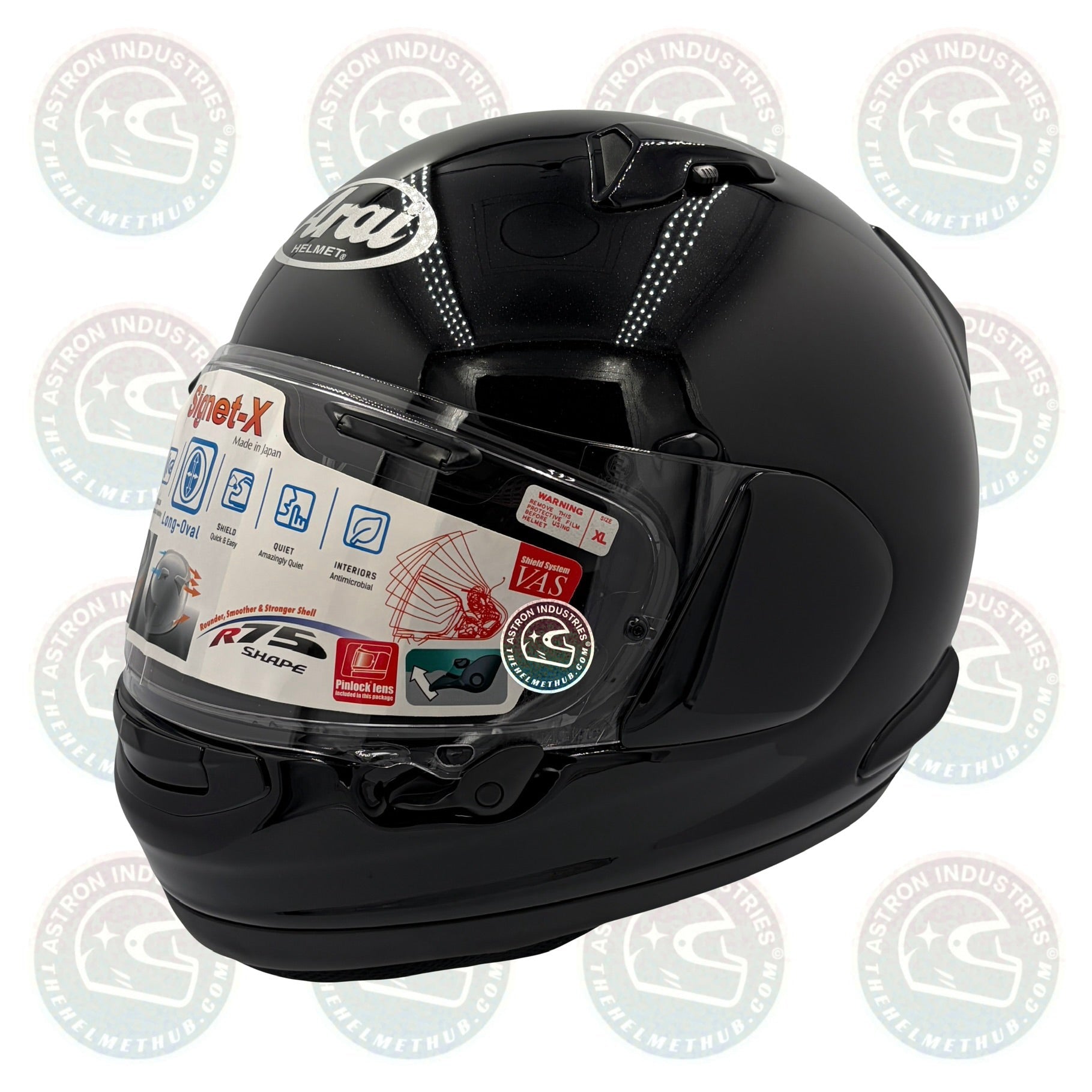 Arai Signet-X Diamond Black Motorcycle Helmet - TheHelmetHub