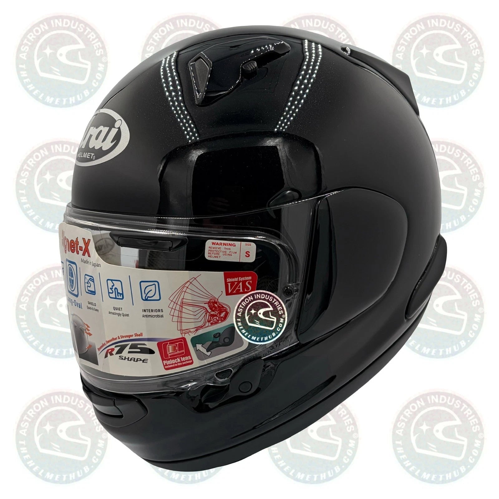 Arai Signet-X Diamond Black Motorcycle Helmet - TheHelmetHub