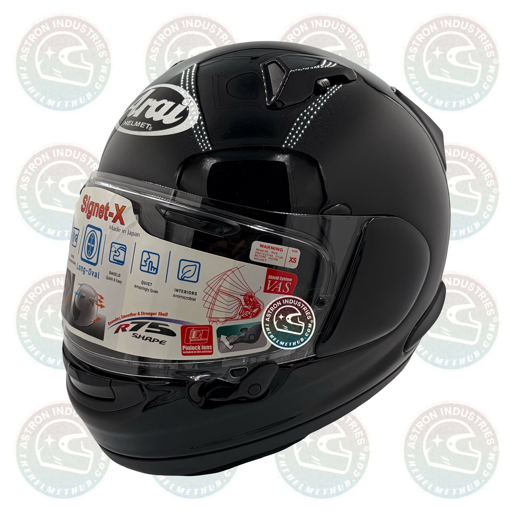 Arai Signet - X Diamond Black Motorcycle Helmet - TheHelmetHub