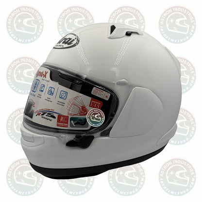 Arai Signet-X Diamond White Motorcycle Helmet - TheHelmetHub