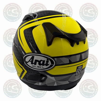 Arai Signet-X Dyno Fluorescent Yellow Motorcycle Helmet - TheHelmetHub