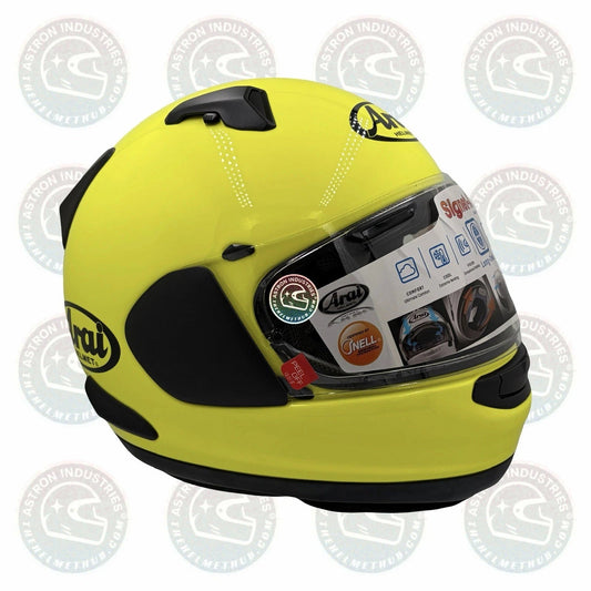 Arai Signet-X Fluorescent Yellow Motorcycle Helmet - TheHelmetHub