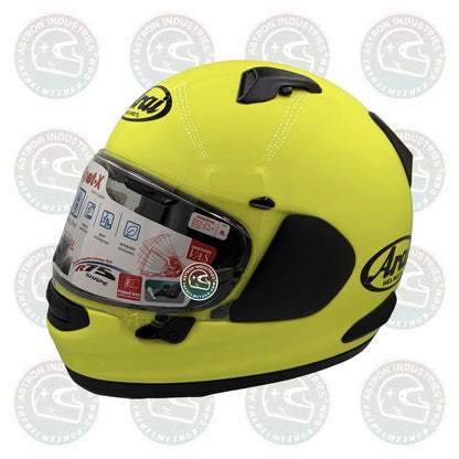 Arai Signet-X Fluorescent Yellow Motorcycle Helmet - TheHelmetHub
