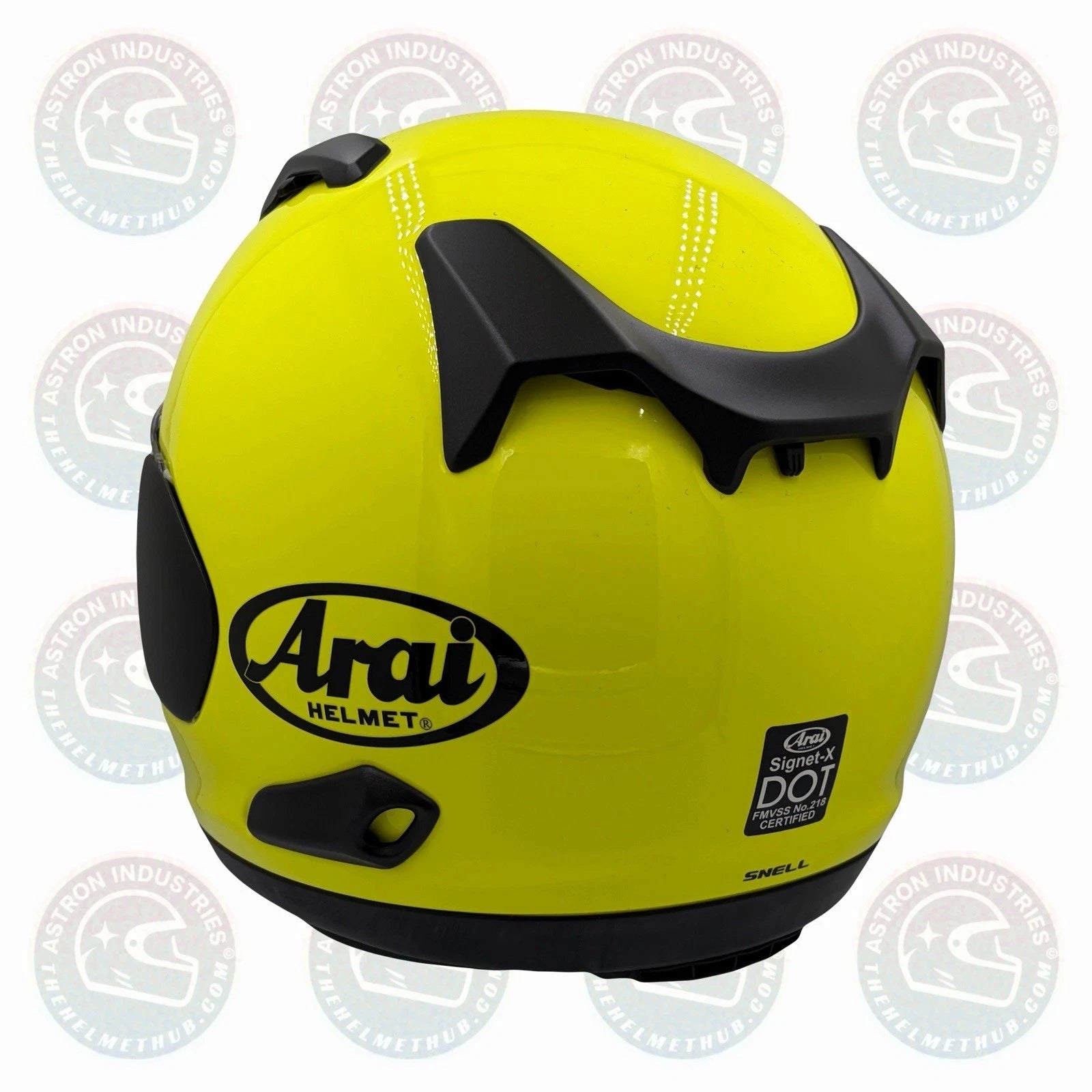 Arai Signet-X Fluorescent Yellow Motorcycle Helmet - TheHelmetHub